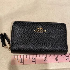COACH brand mini double zipper wallet